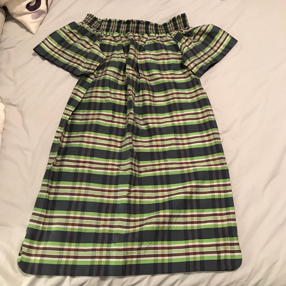 J.Crew collection silk plaid dress size 4